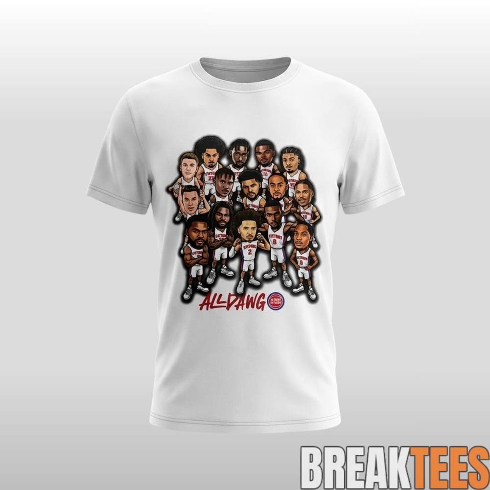 Detroit Pistons 2026 All Dawg Shirt