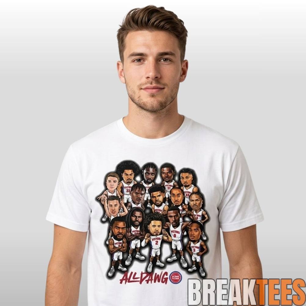 Detroit Pistons 2026 All Dawg Shirt