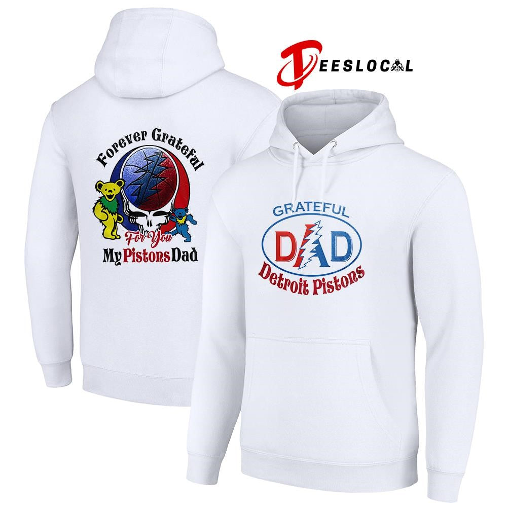 Detroit Pistons x Grateful Dead Father Day forever Grateful logo shirt