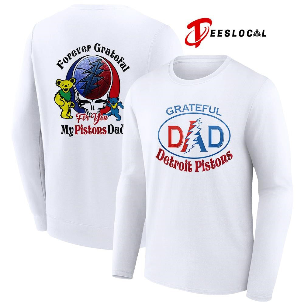 Detroit Pistons x Grateful Dead Father Day forever Grateful logo shirt