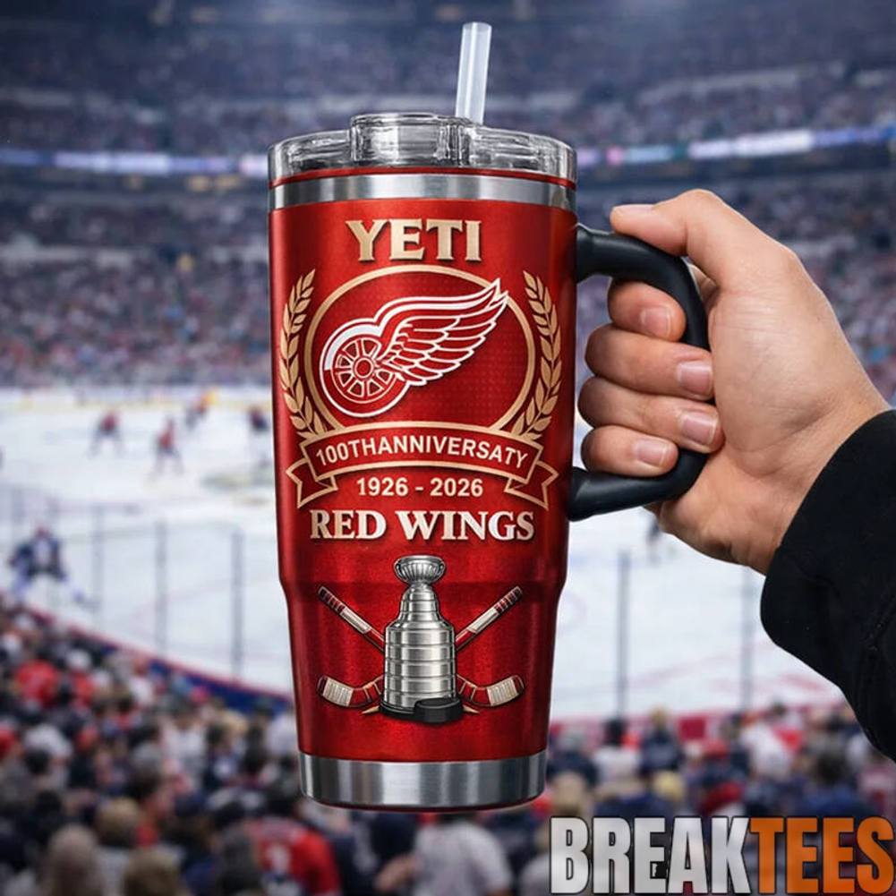 Detroit Red Wings 100th Anniversary Stanley YETI Tumbler