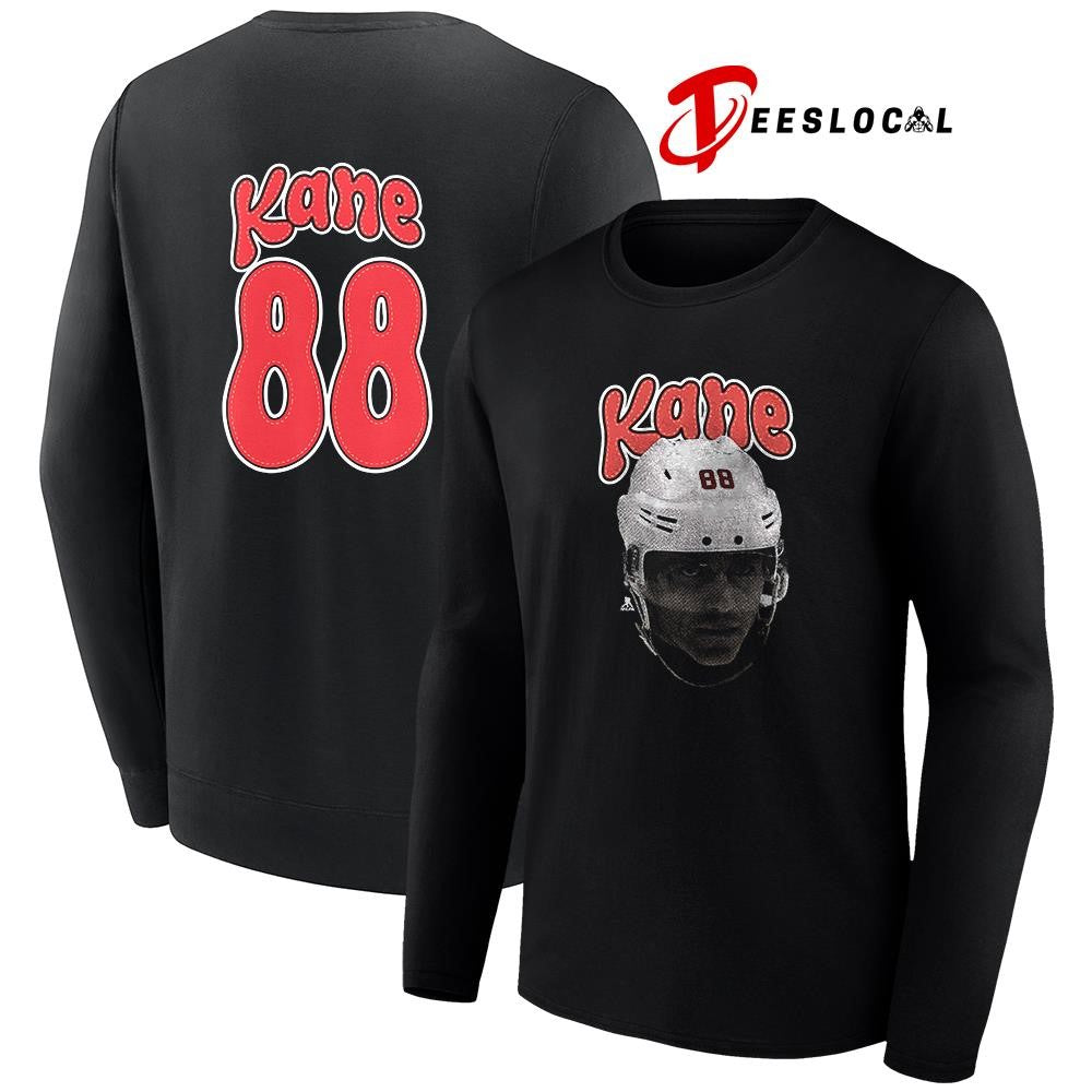 Detroit Red Wings Patrick Kane portrait name and number shirt