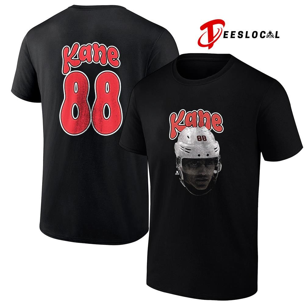 Detroit Red Wings Patrick Kane portrait name and number shirt