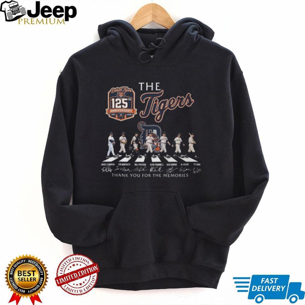 Detroit Tigers 125th Anniversary 1901 2026 Legends Abbey Road Signatures T Shirt