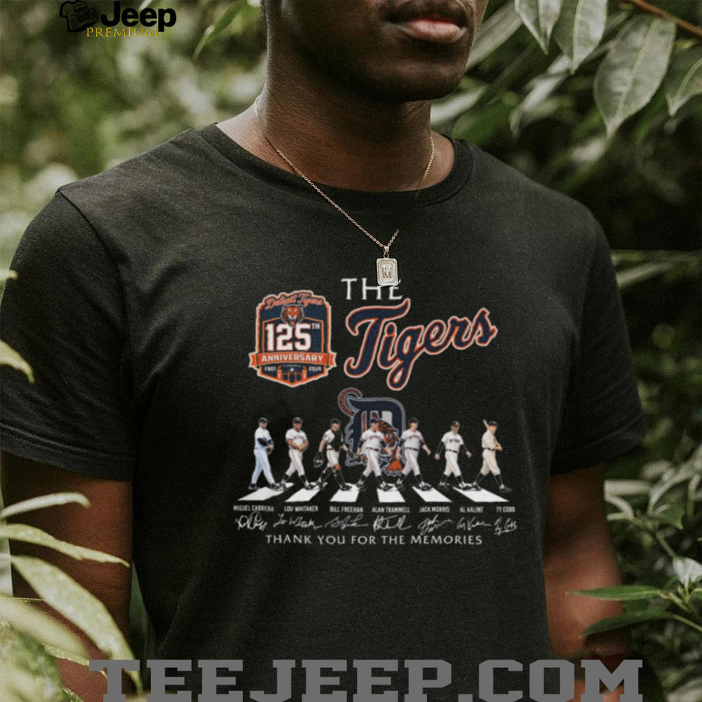 Detroit Tigers 125th Anniversary Abbey Road Legends Signature Shirt