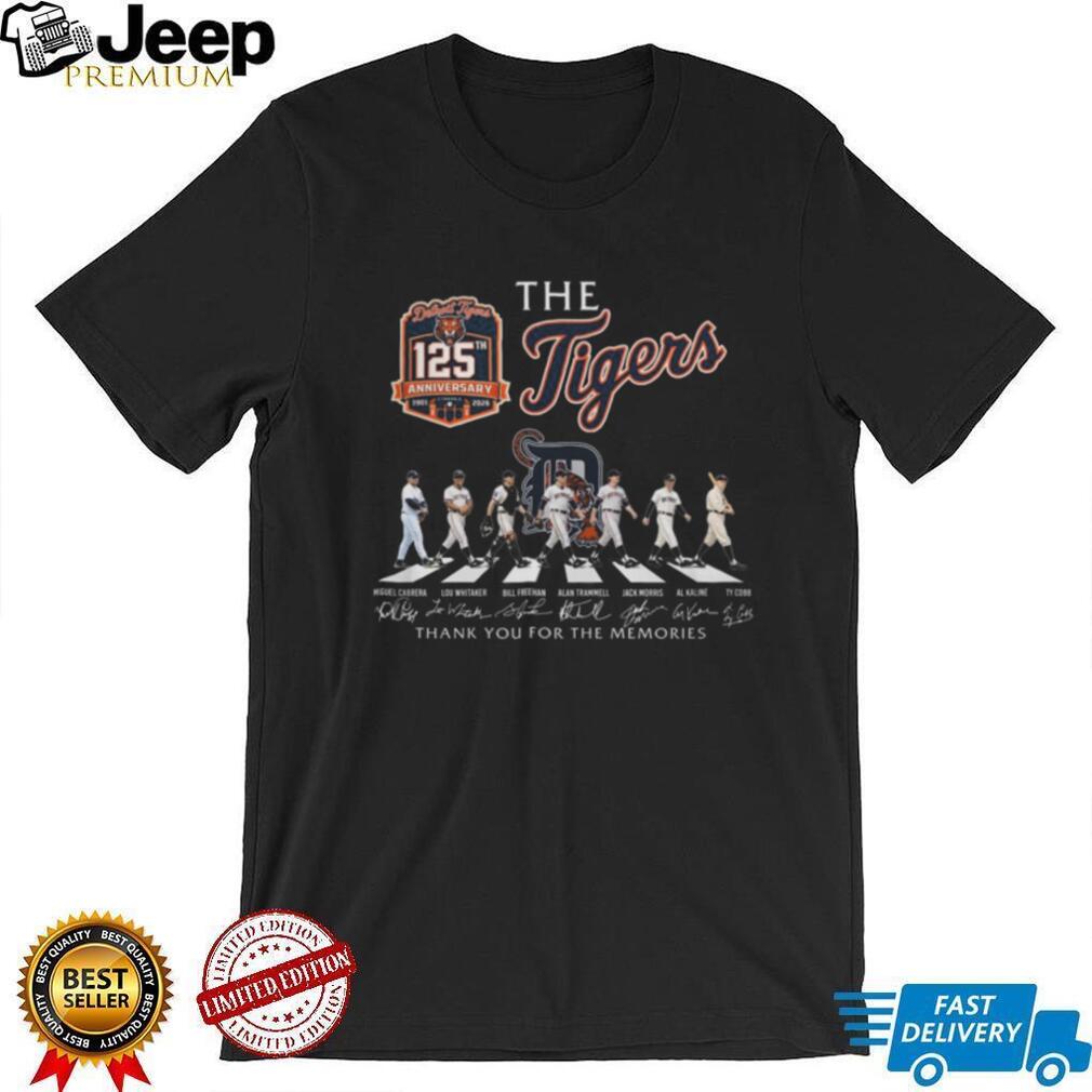 Detroit Tigers 125th Anniversary Abbey Road Signature Legends T Shirt