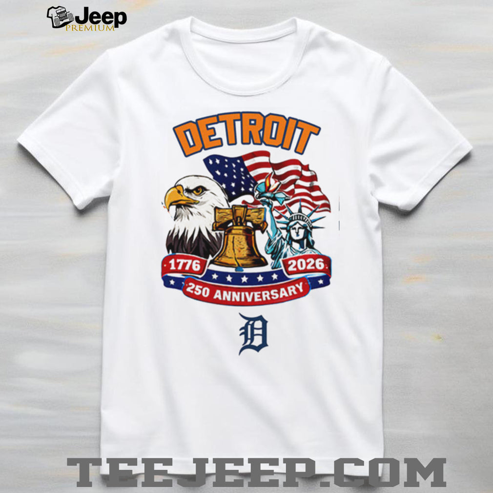 Detroit Tigers 250th Anniversary 1776 2026 Patriotic Baseball Jersey T Shirt