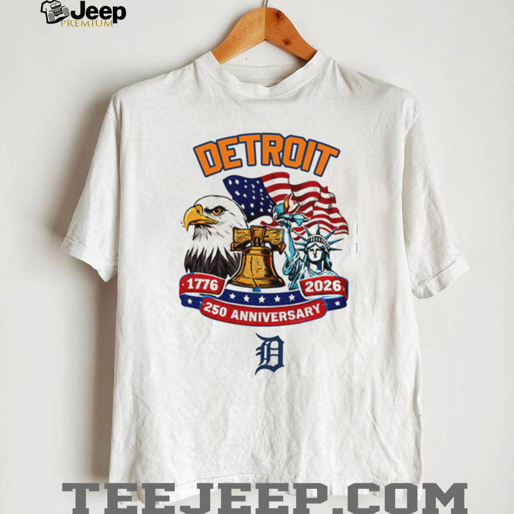 Detroit Tigers 250th Anniversary 1776 2026 Patriotic Baseball Jersey T Shirt