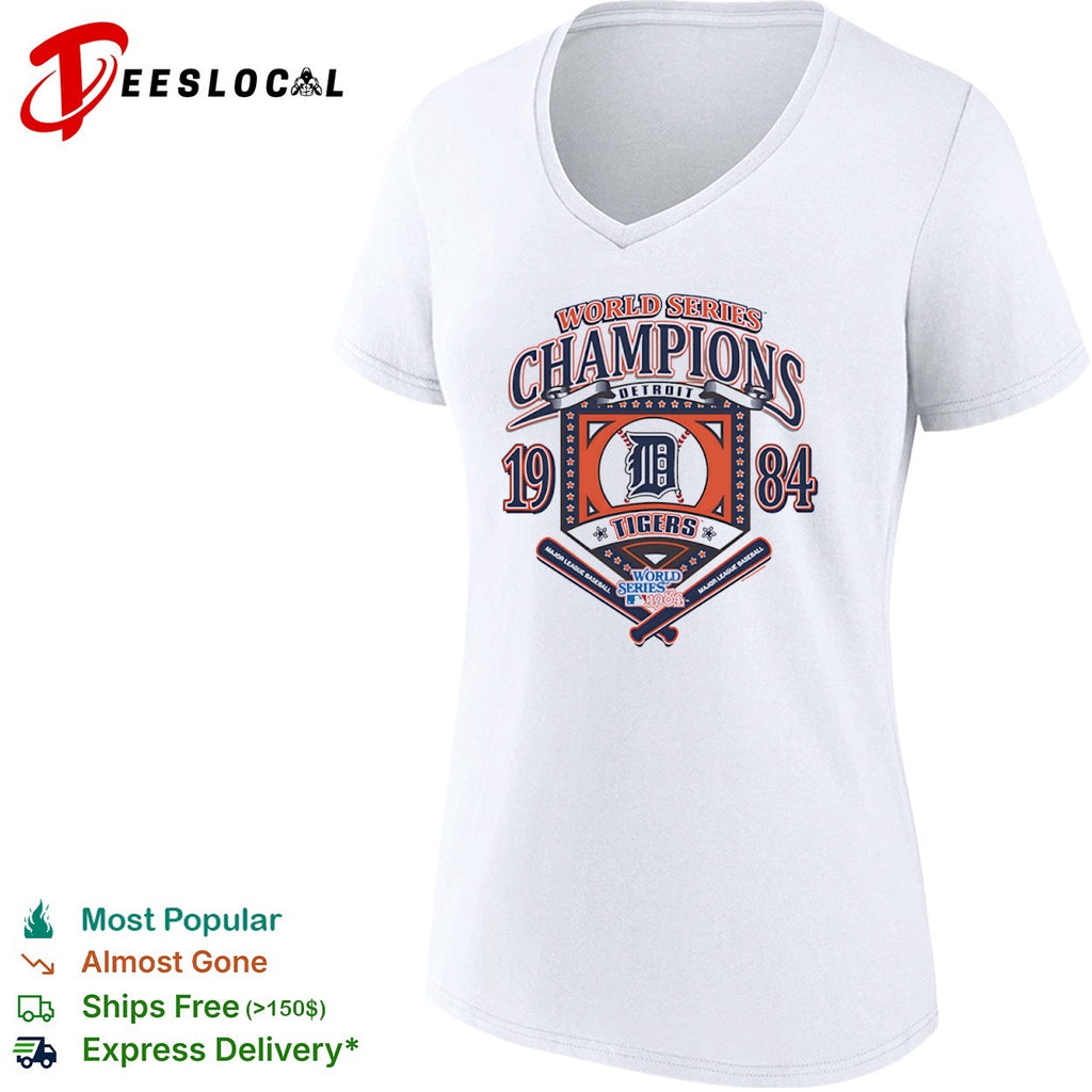 Detroit Tigers Major League Baseball bats World Series champions 1984 shirt