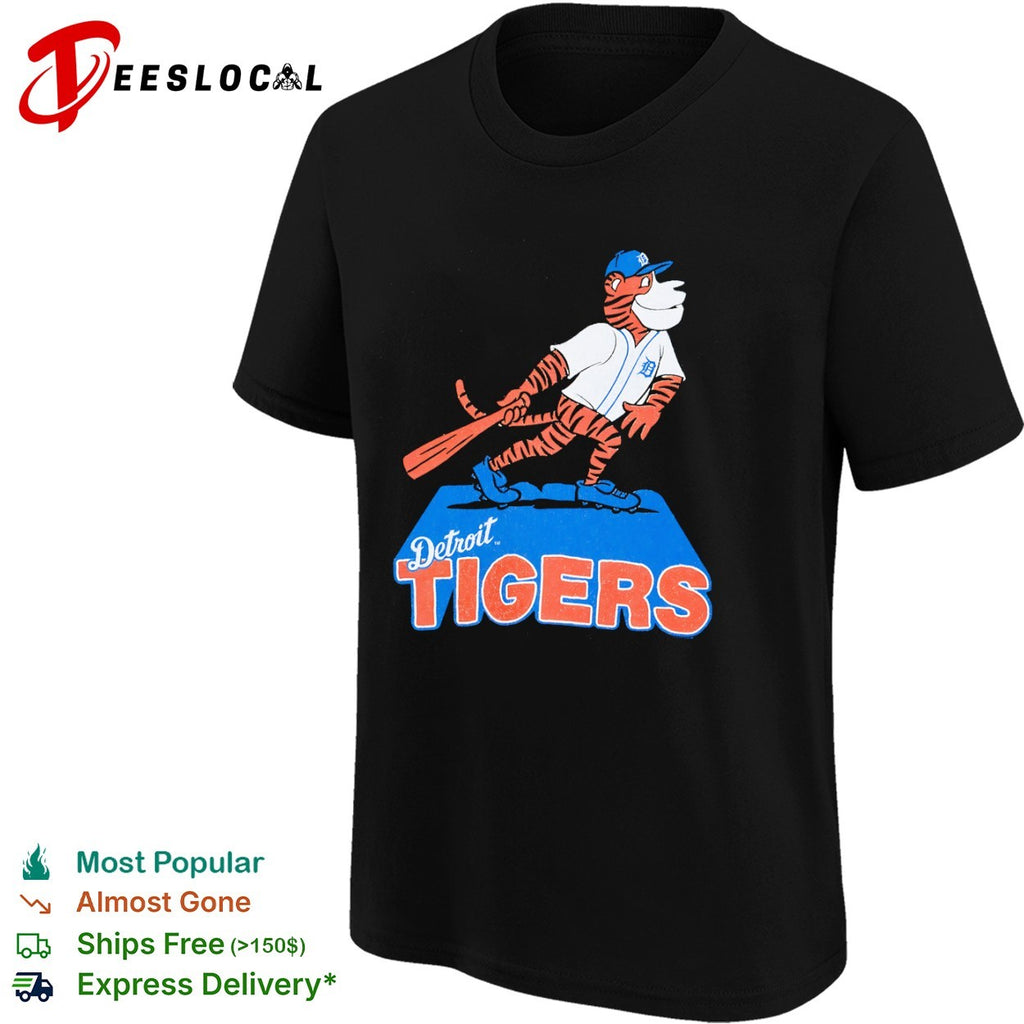 Detroit Tigers Mascot Logo Baseball Sport MLB League Shirt