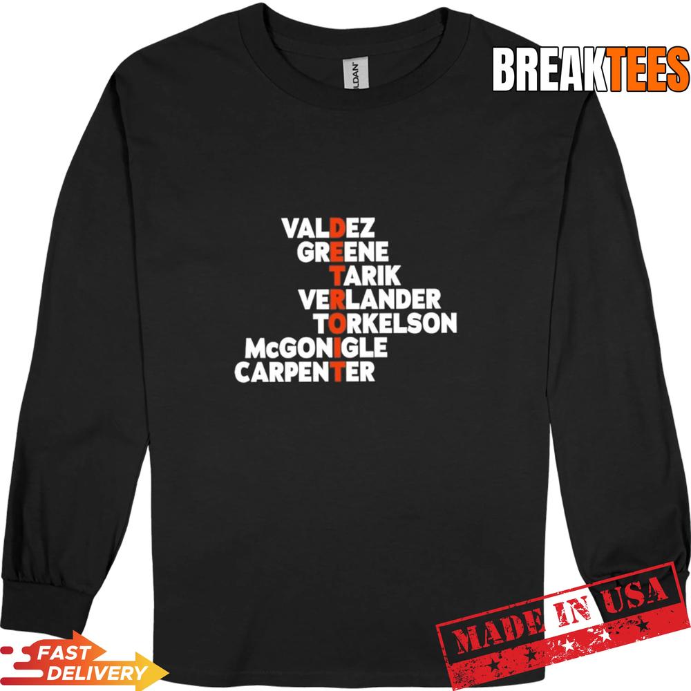 Detroit Tigers Names Player 2026 Shirt