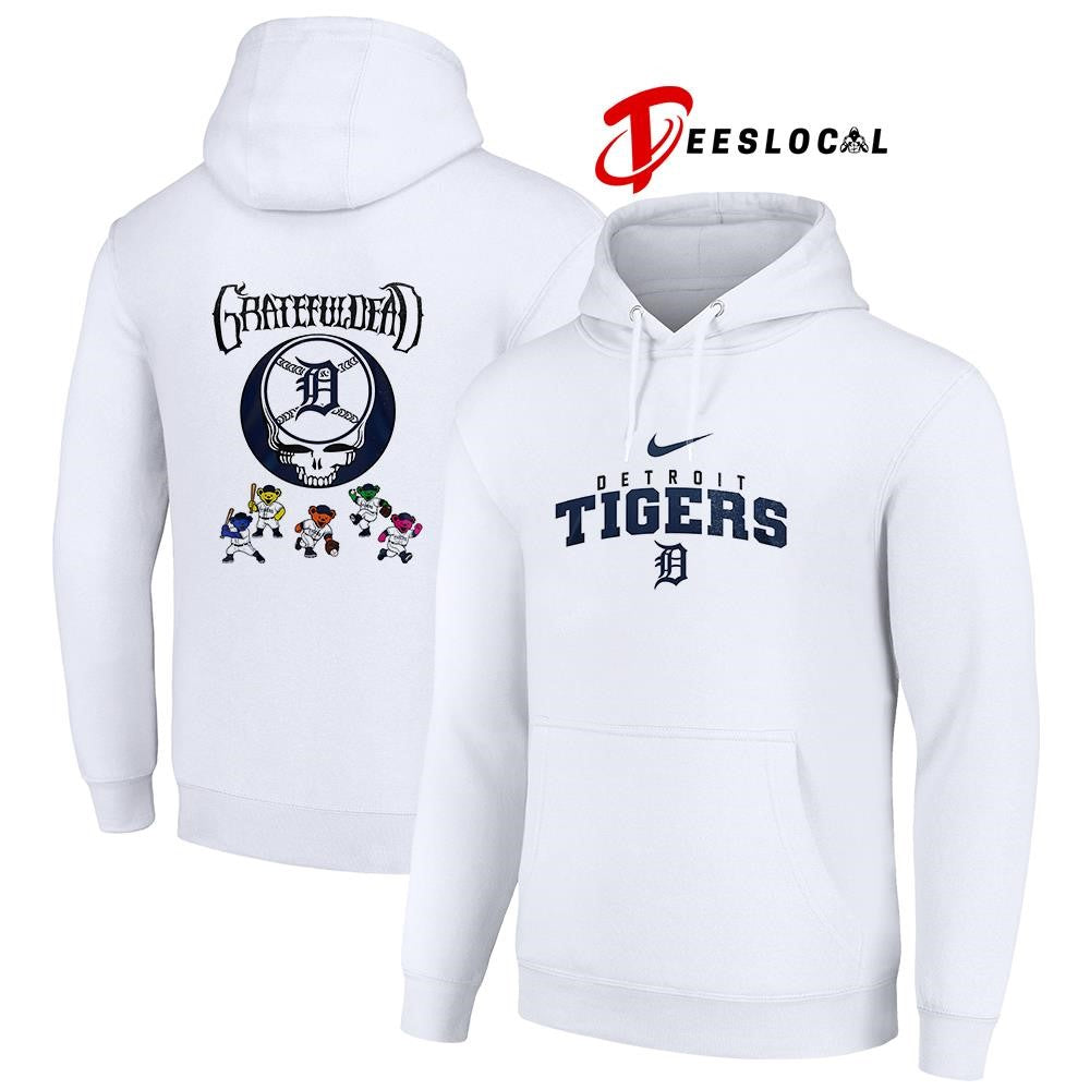 Detroit Tigers x Grateful Dead bear mascot shirt