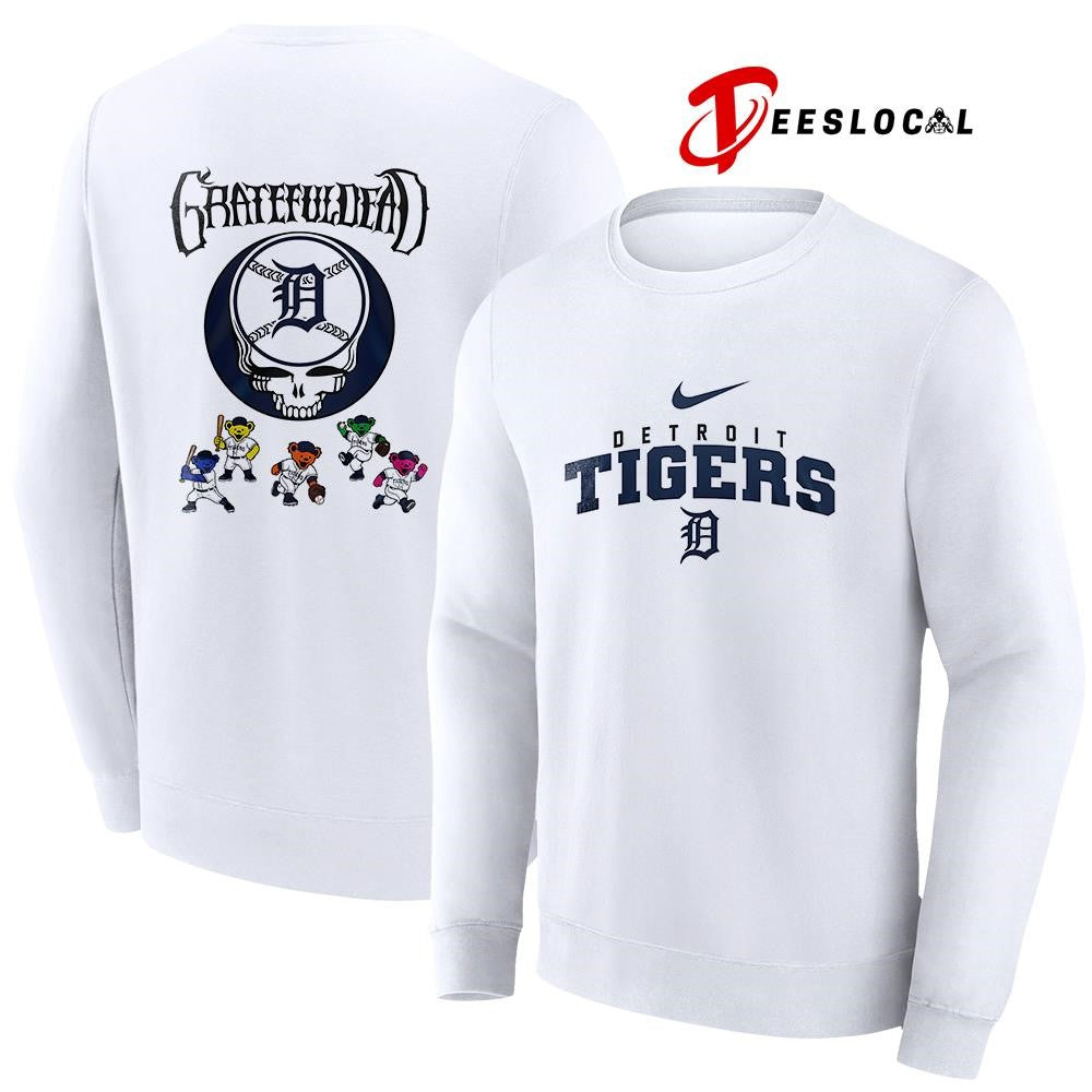 Detroit Tigers x Grateful Dead bear mascot shirt