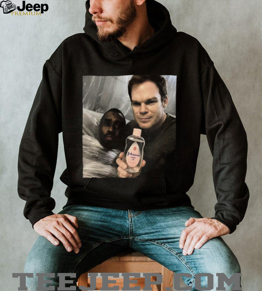 Dexter Morgan and P. Diddy Baby Oil Parody Meme T Shirt
