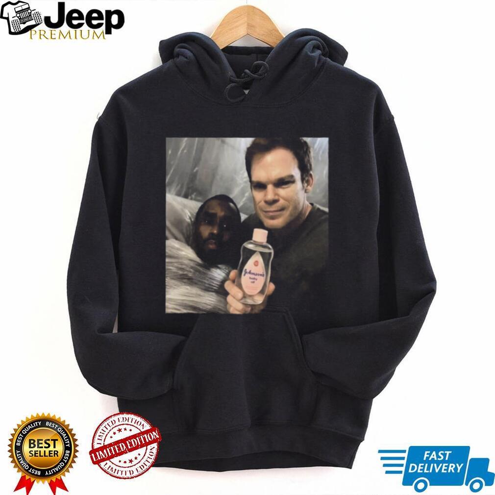 Dexter Morgan and P. Diddy Baby Oil Parody Meme T Shirt