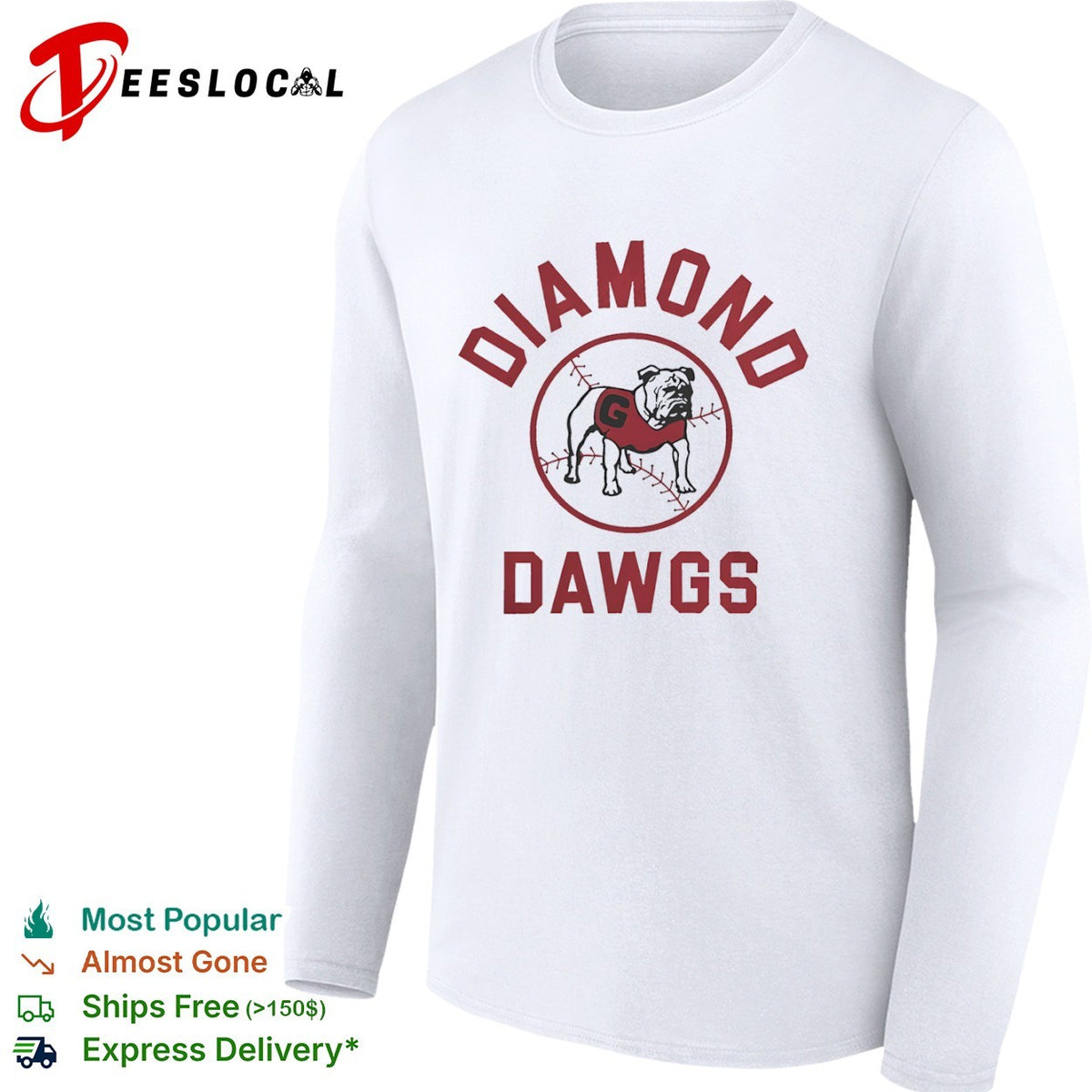Diamond Dawgs Georgia Bulldogs Baseball University of Georgia shirt