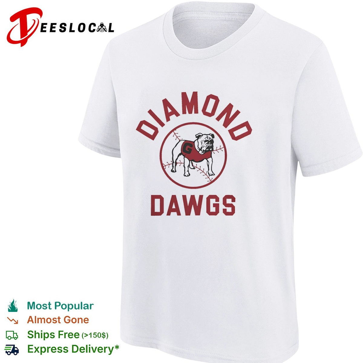 Diamond Dawgs Georgia Bulldogs Baseball University of Georgia shirt