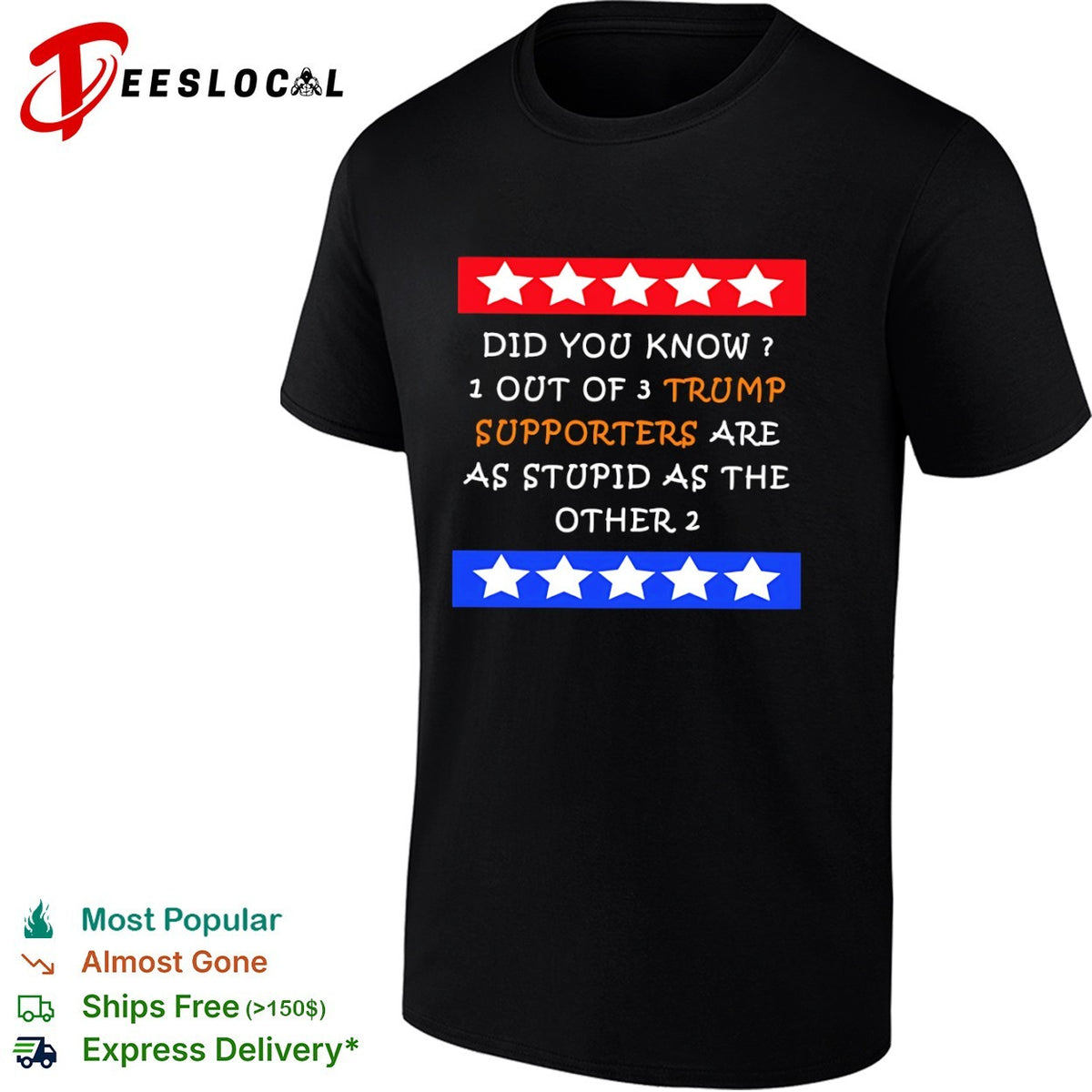 Did you know 1 out of 3 Trump supporters are as stupid as the other 2 shirt