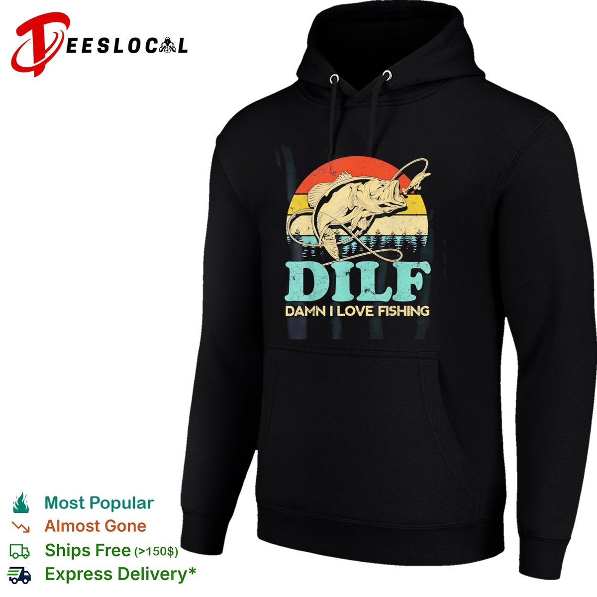 Dilf Damn I Love Fishing shirt