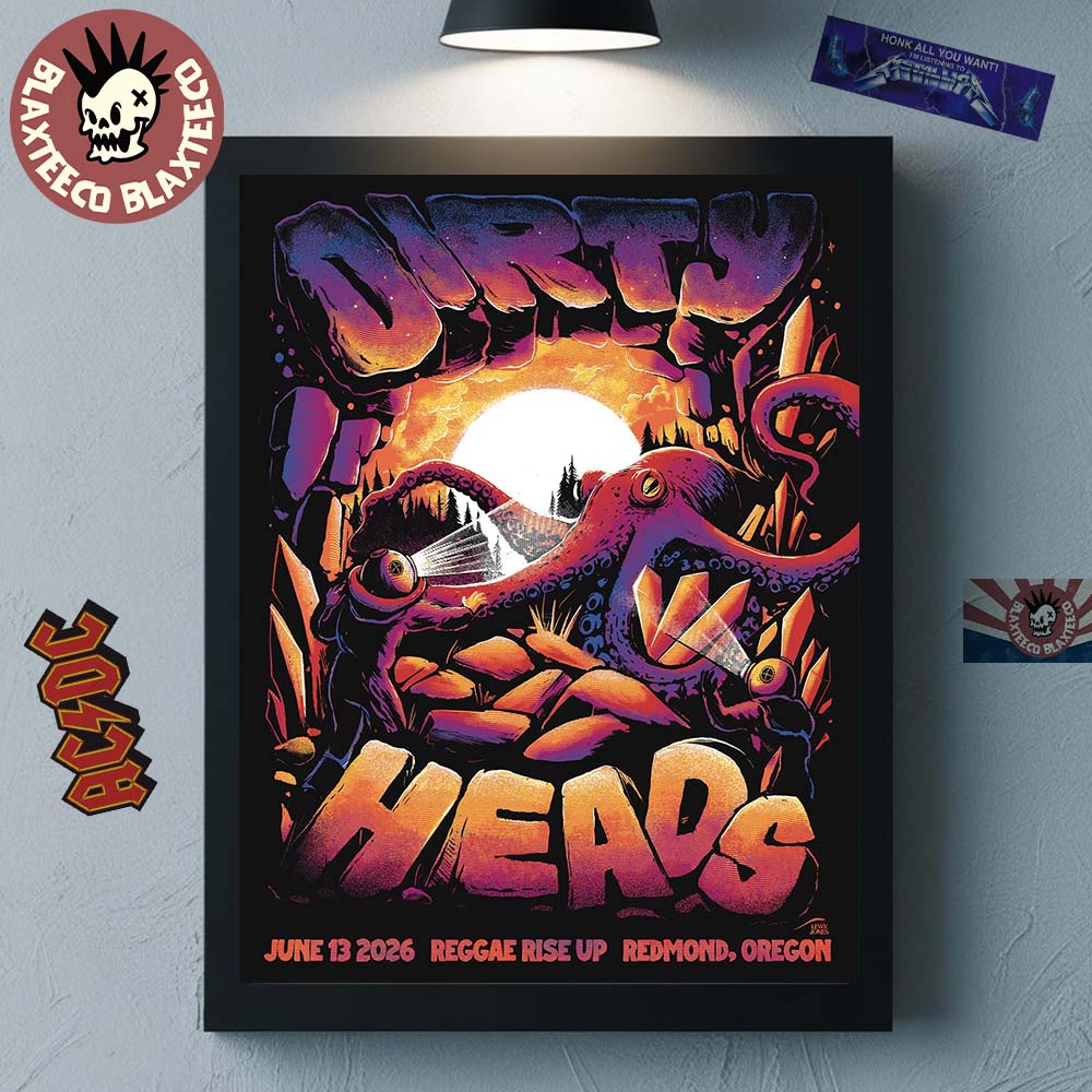 Dirty Heads Redmond Oregon 2026 Event Poster At Reggae Rise Up On June 13 2026 Home Decor Poster Canvas