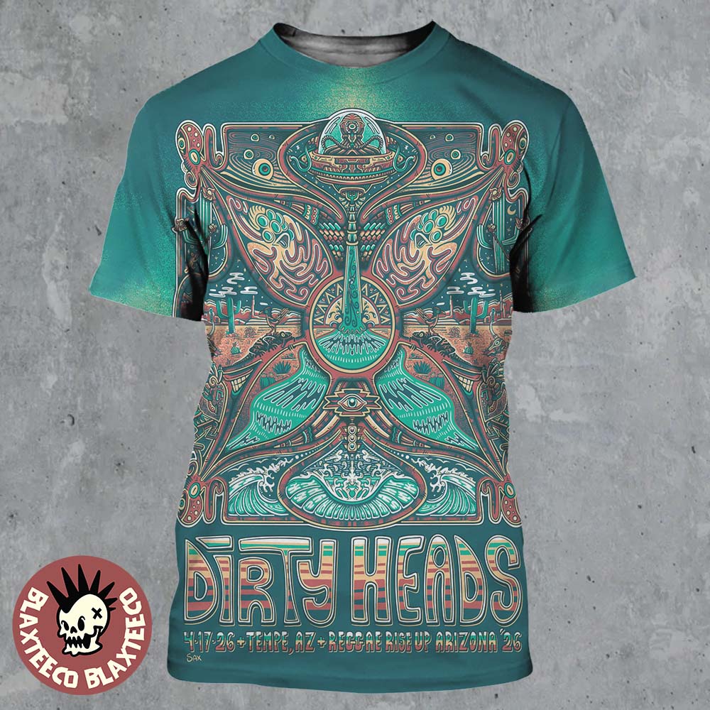 Dirty Heads Temple Arizona 2026 Exclusive Poster At Reggae Rise Up Arizona 26 On April 17 All Over Print Shirt