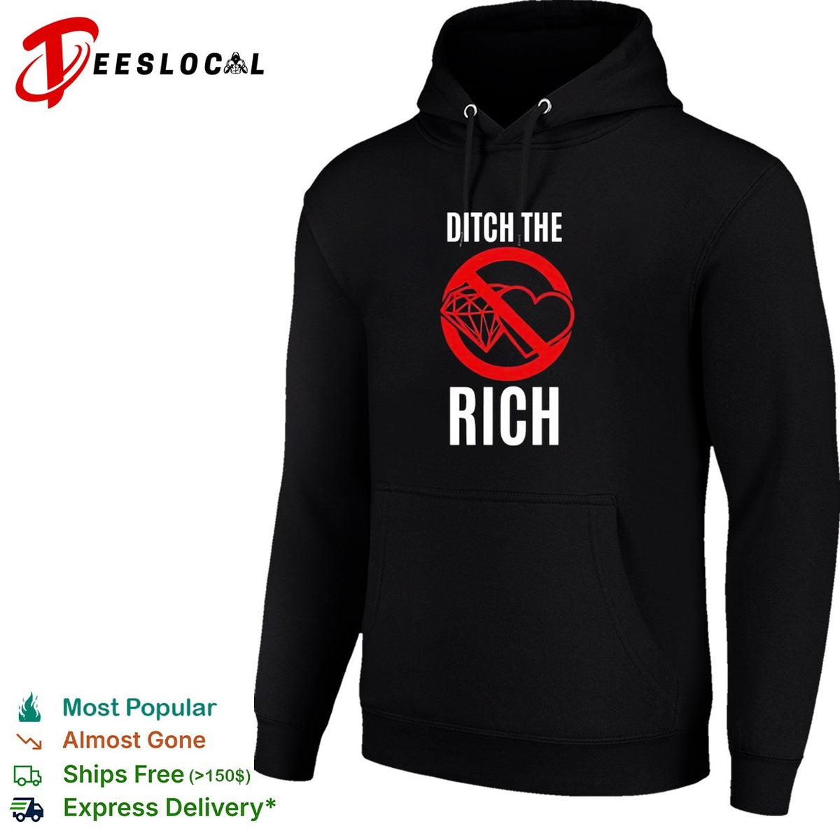 Ditch the rich anti logo shirt