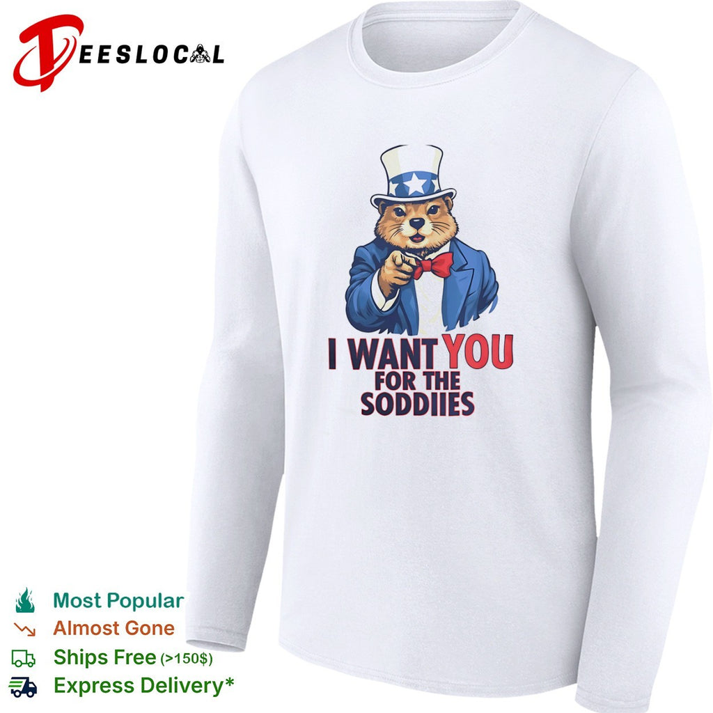 Dog Uncle Sam I want you for the Soddies shirt