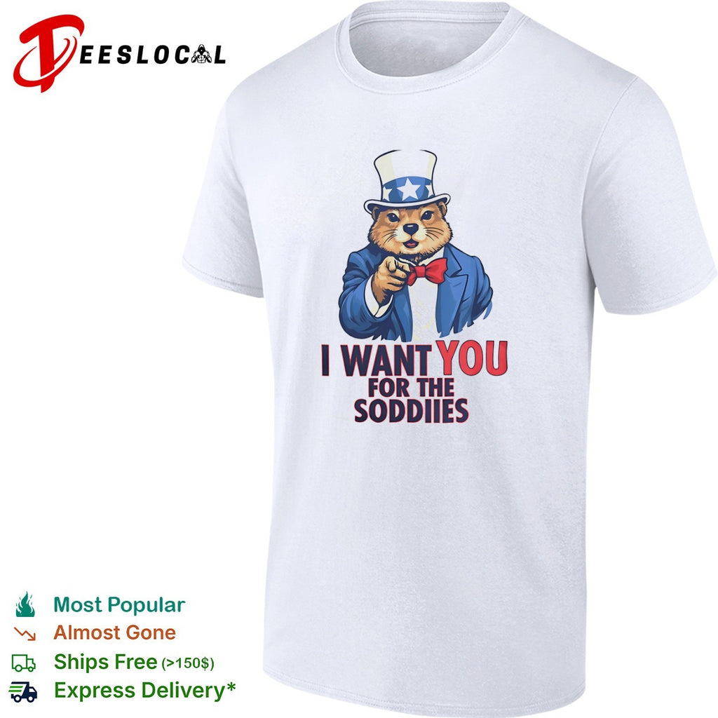 Dog Uncle Sam I want you for the Soddies shirt