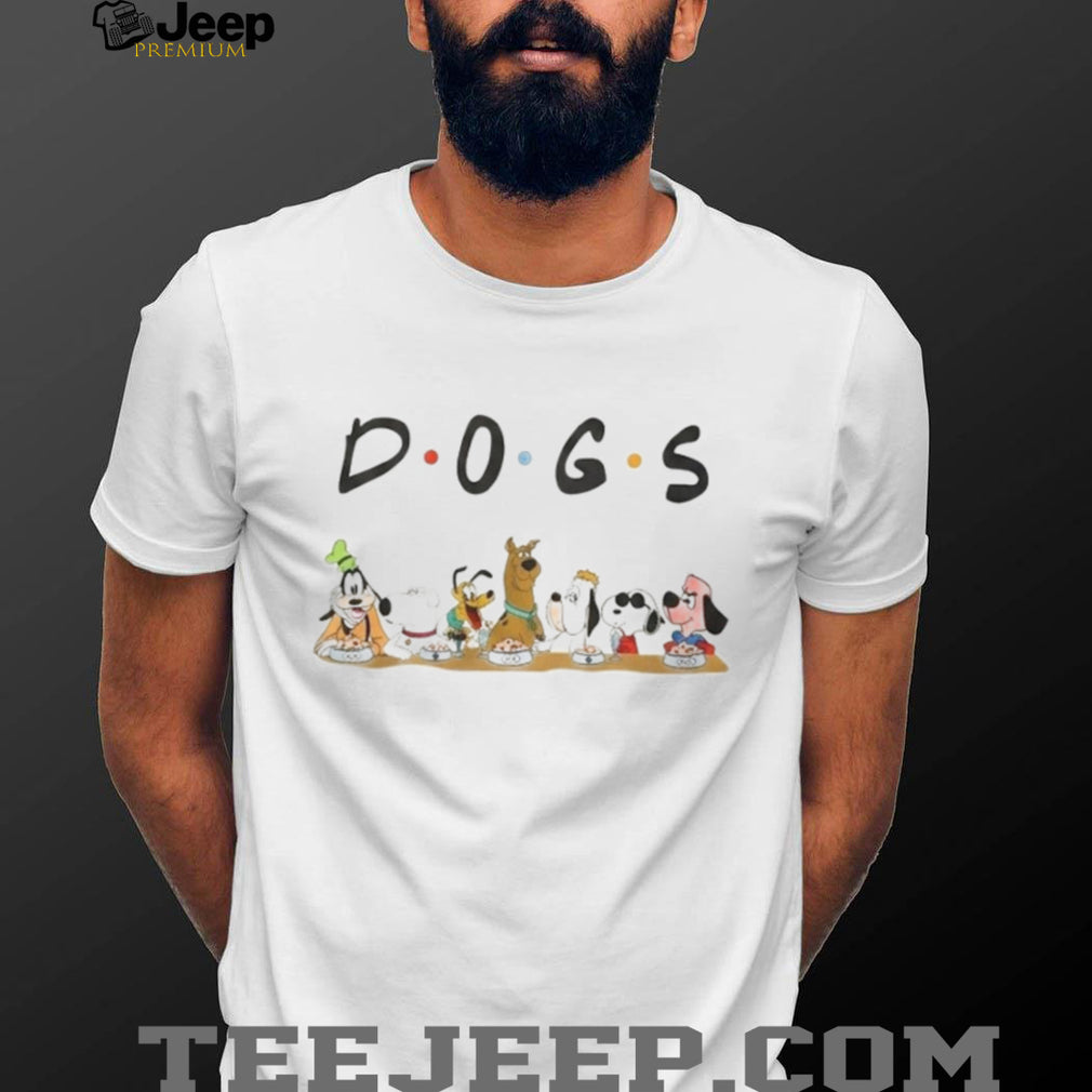 Dogs Famous Cartoon Characters Mashup Funny Friendship T Shirt