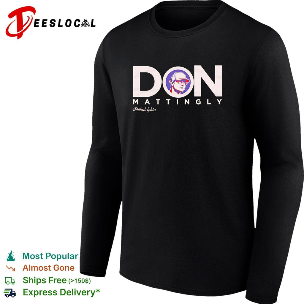 Don Mattingly Philadelphia Phillies manager coach graphic shirt
