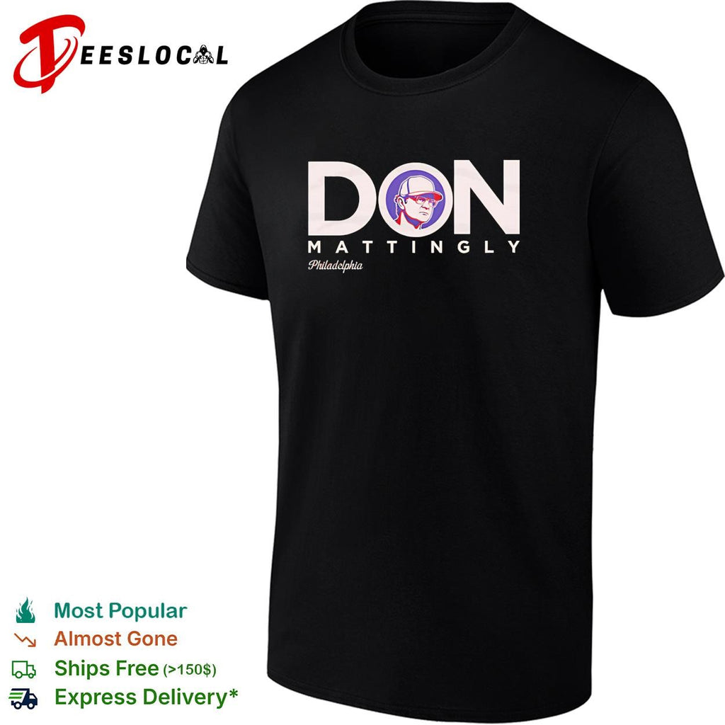 Don Mattingly Philadelphia Phillies manager coach graphic shirt
