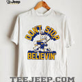 Don T Stop Believin Ice Hockey Player White Graphic Sports T Shirt