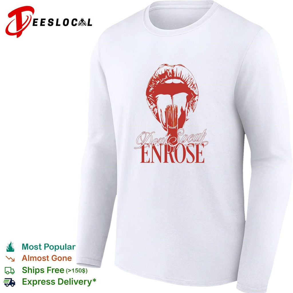 Don_t Speak ENROSE Lips and Lollipop Graphic Aesthetic Urban Pop Culture shirt
