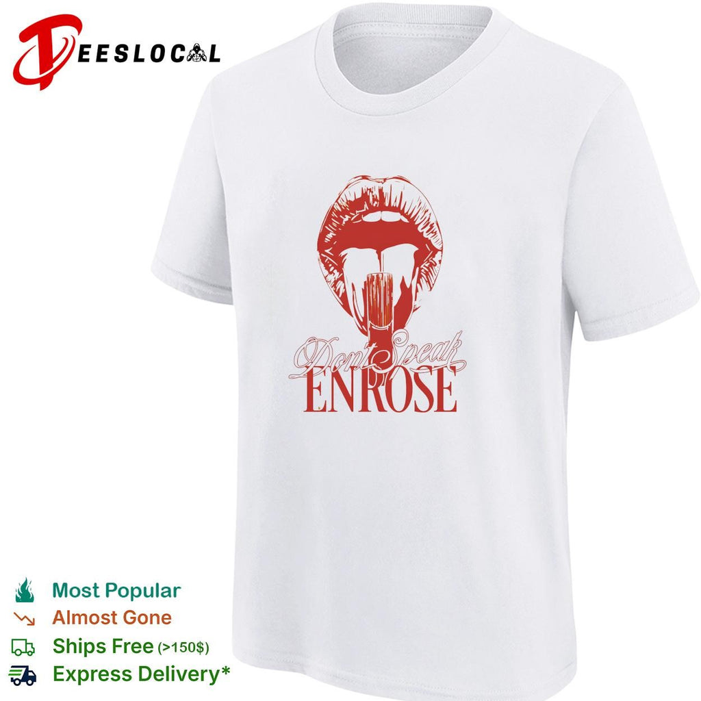 Don_t Speak ENROSE Lips and Lollipop Graphic Aesthetic Urban Pop Culture shirt