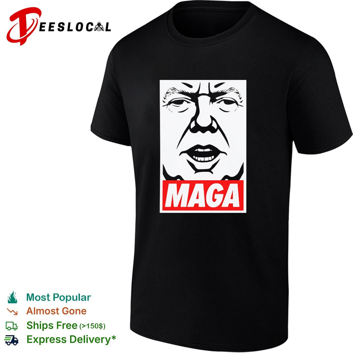 Donald Trump MAGA minimalist portrait poster shirt