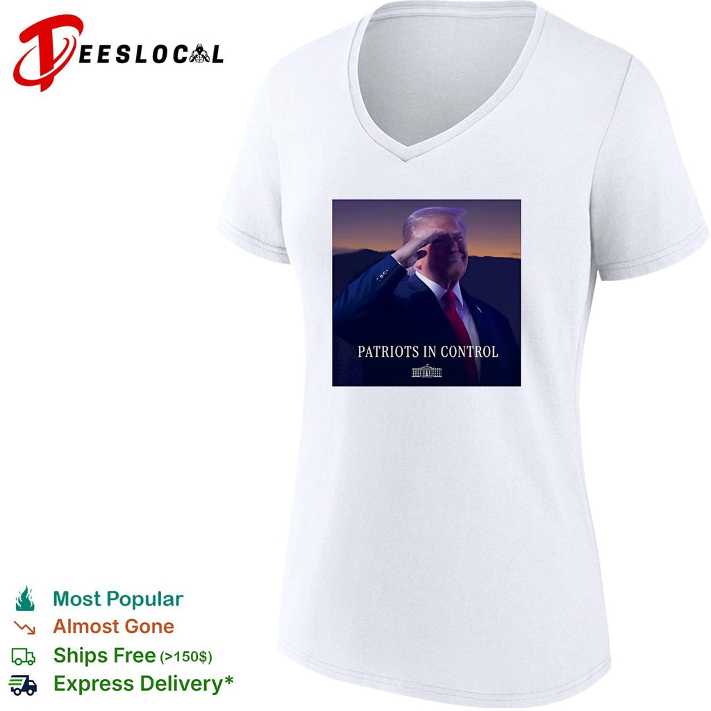 Donald Trump NBA Finals patriots in control White House photo political shirt