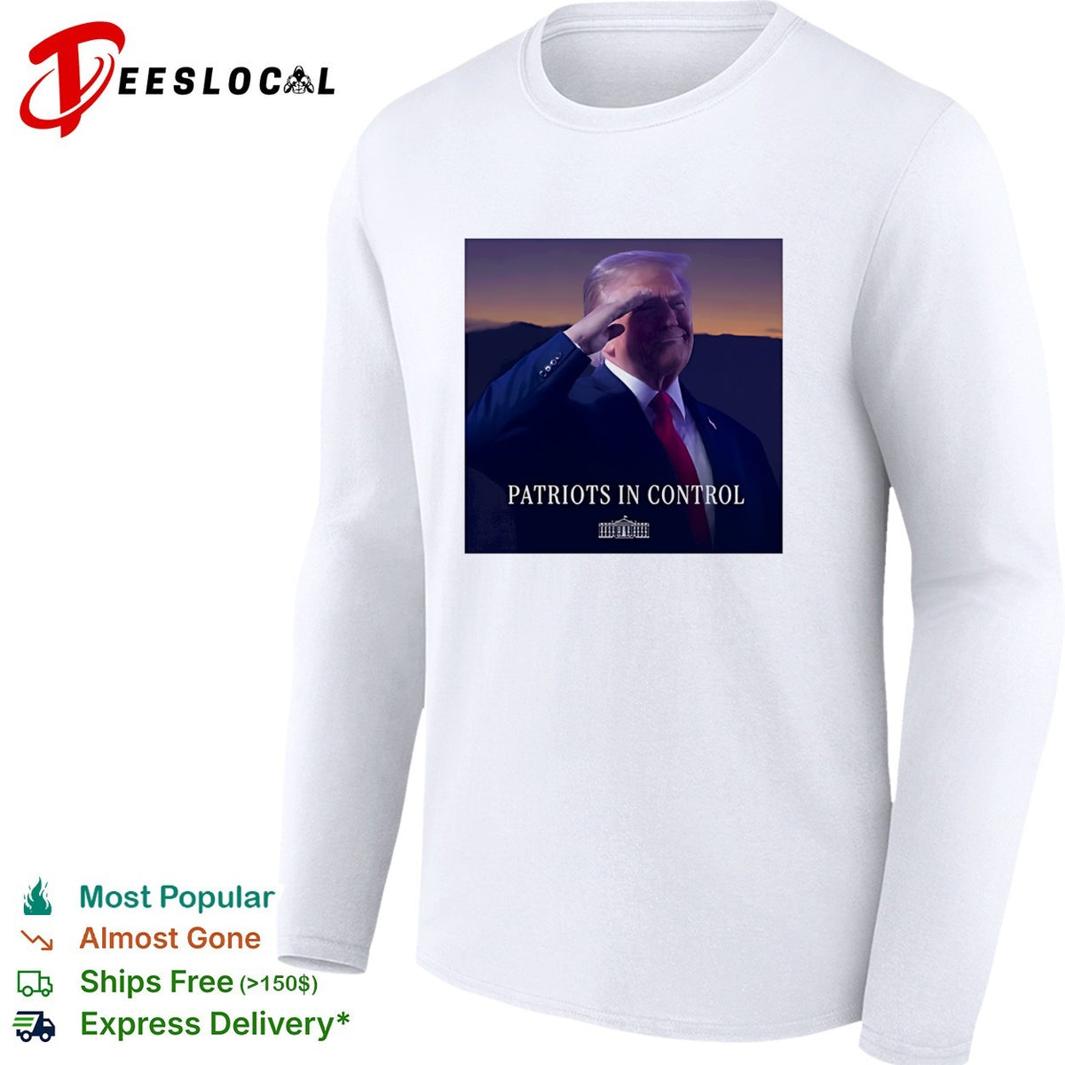 Donald Trump NBA Finals patriots in control White House photo political shirt