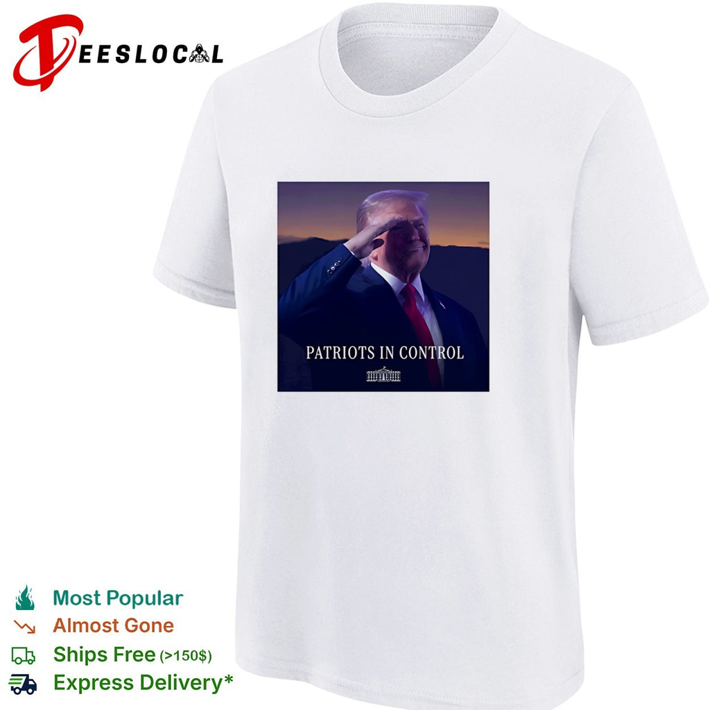 Donald Trump NBA Finals patriots in control White House photo political shirt
