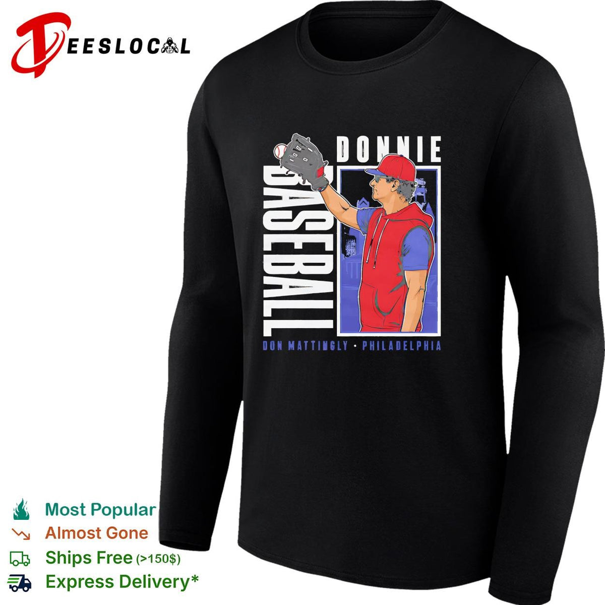Donnie Baseball Don Mattingly Philadelphia Phillies caricature shirt