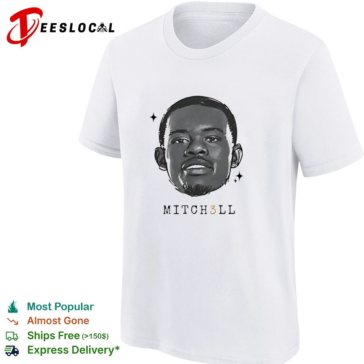 Donovan Mitchell Cleveland Cavaliers NBA MITCH3LL player basketball shirt