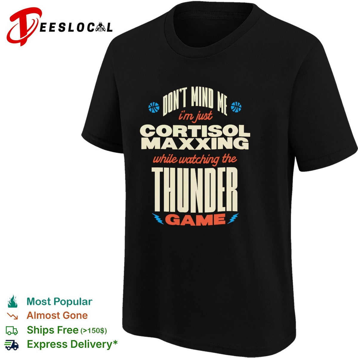 Don’t mind me I’m just cortisol maxxing while watching the Oklahoma City Thunder shirt