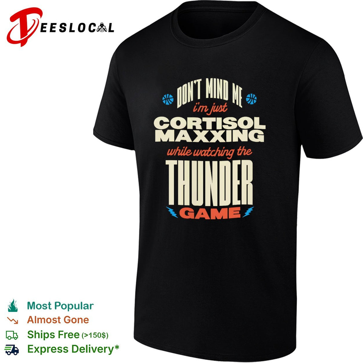 Don’t mind me I’m just cortisol maxxing while watching the Oklahoma City Thunder shirt