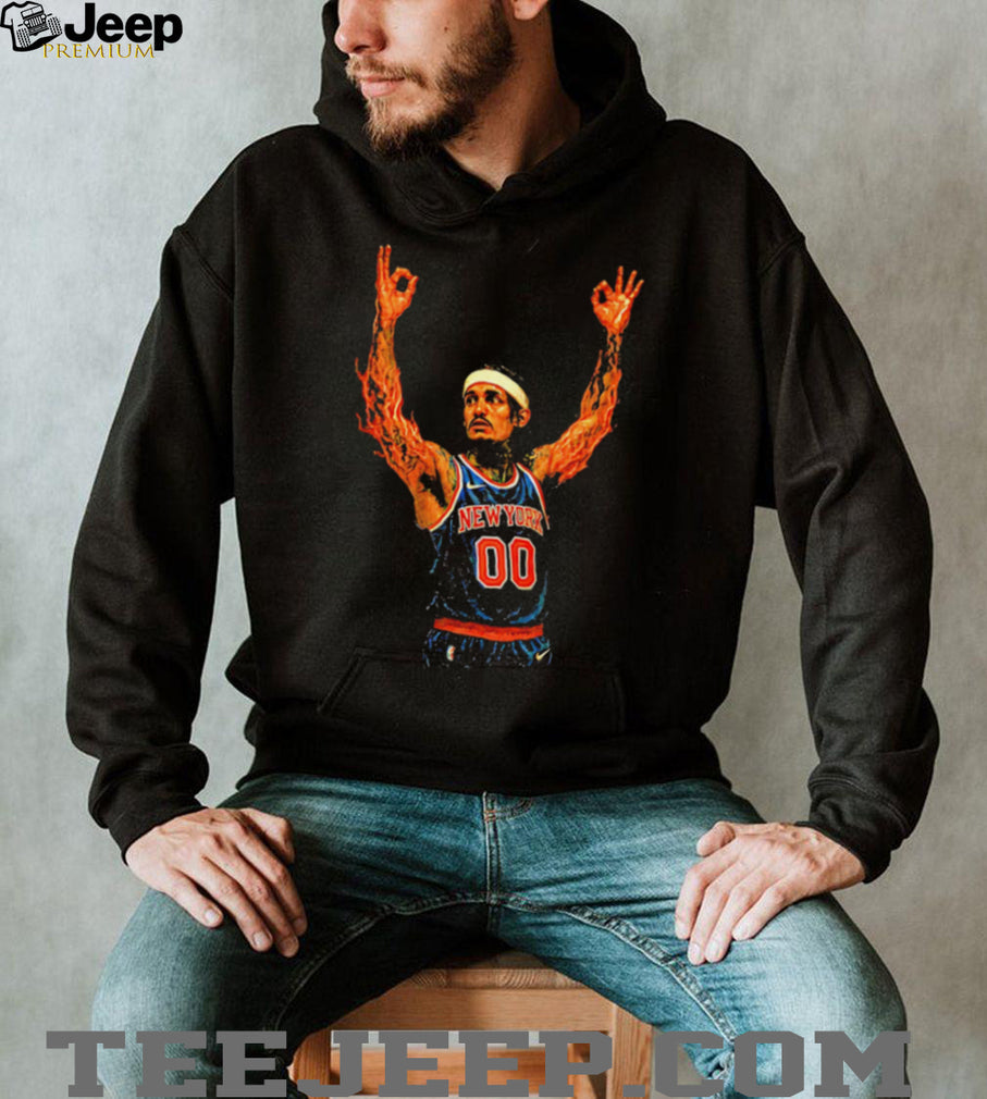 Donte DiVincenzo New York Basketball On Fire T Shirt