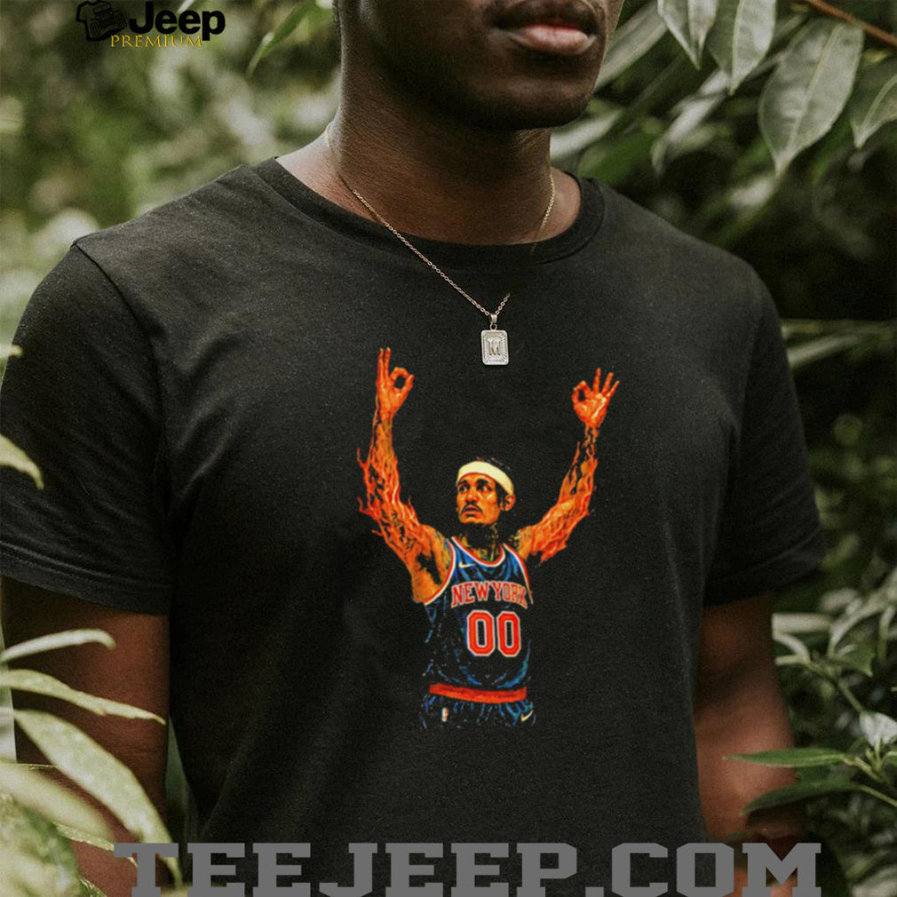 Donte DiVincenzo New York Basketball On Fire T Shirt
