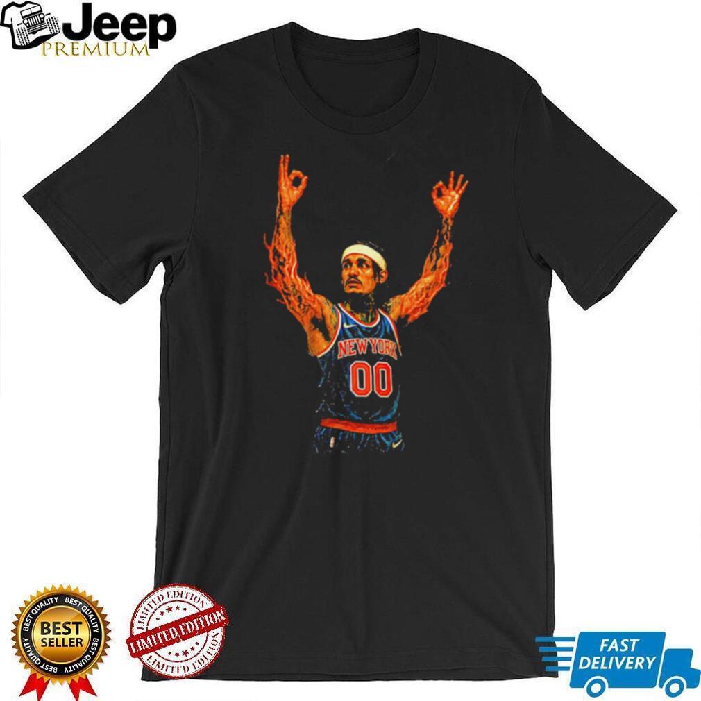 Donte DiVincenzo New York Basketball On Fire T Shirt