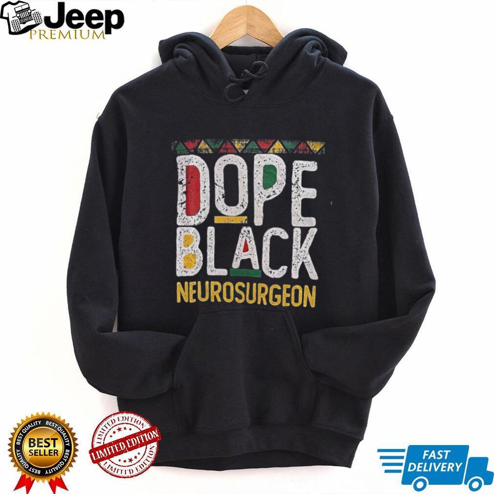 Dope Black Neurosurgeon African Pattern Typography T Shirt