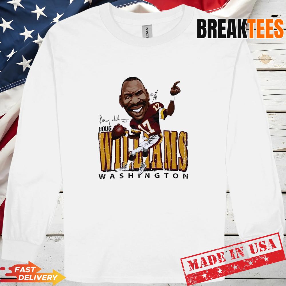 Doug Williams Washington Commanders MLB Signature Caricature T-Shirt