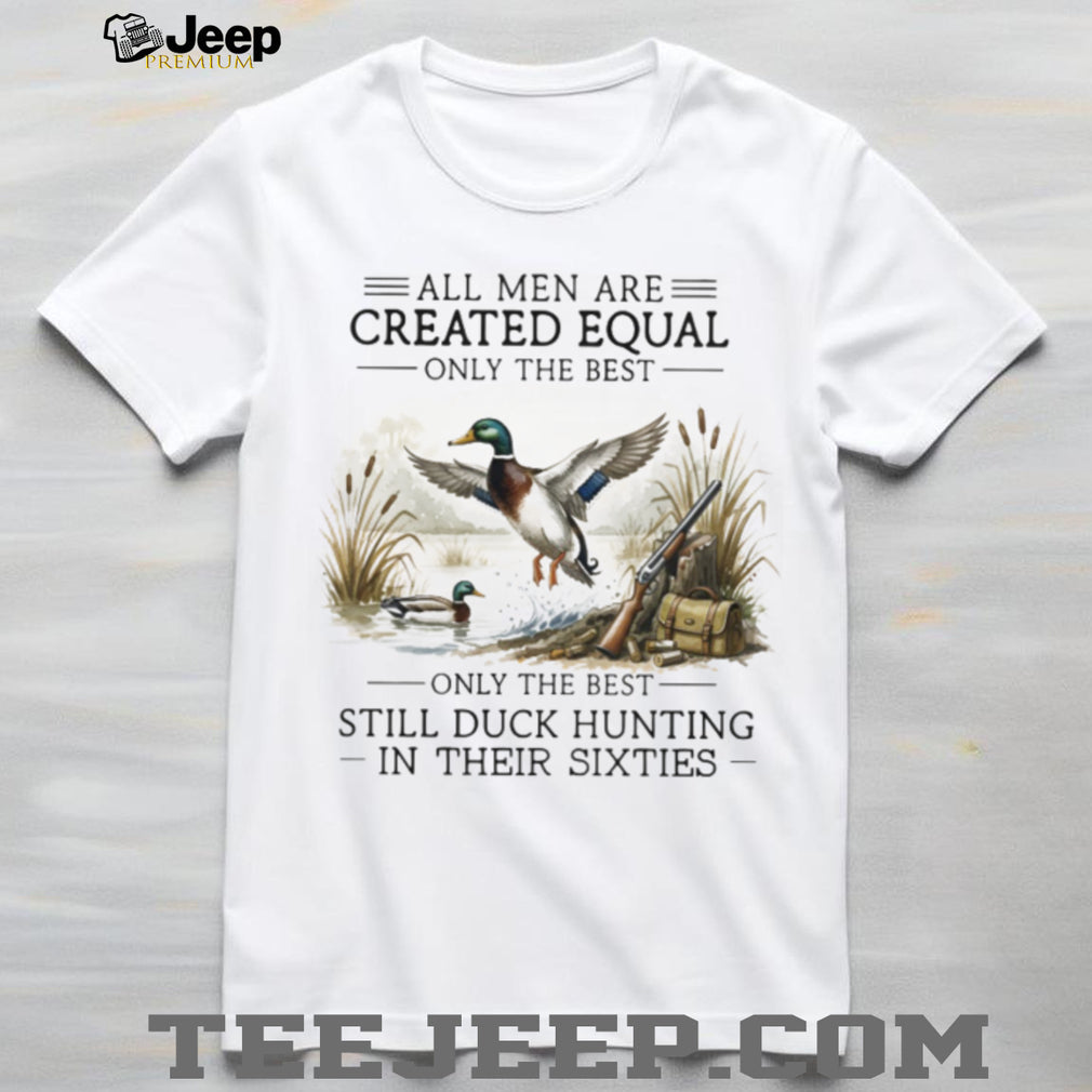 Duck Hunting Men Sixties Birthday Gift Retro Hunter Waterfowl Outdoor Sport Shirt