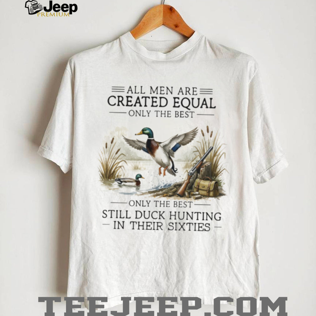 Duck Hunting Men Sixties Birthday Gift Retro Hunter Waterfowl Outdoor Sport Shirt