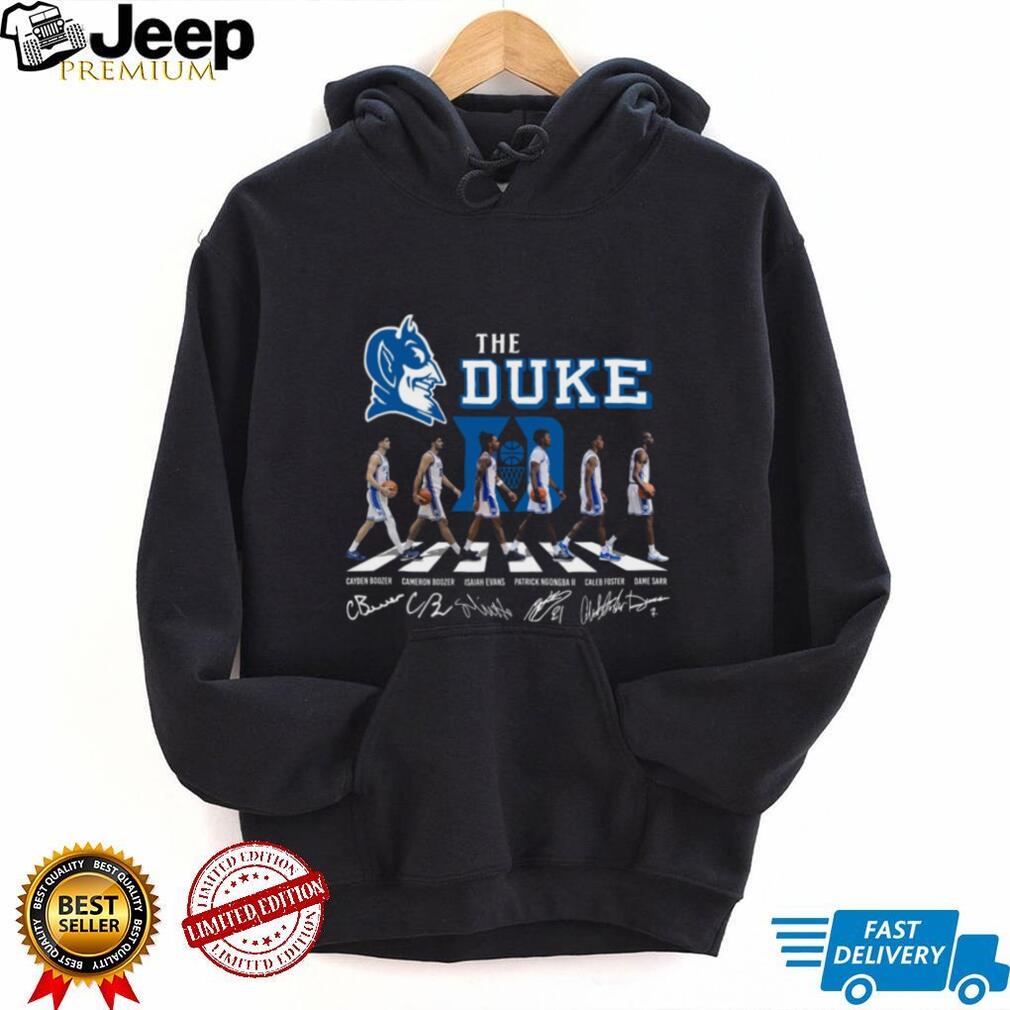 Duke Basketball Blue Devils Abbey Road Signature T Shirt